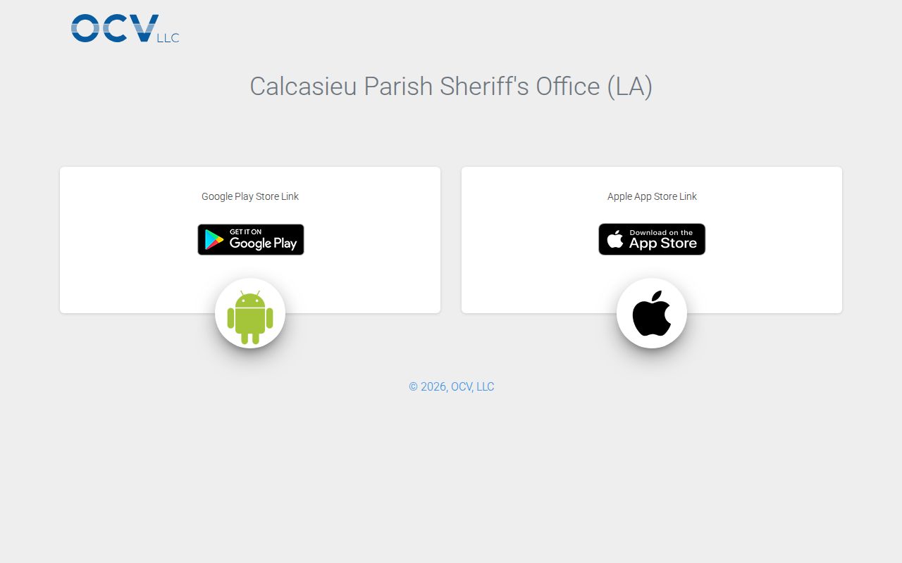 Calcasieu Parish sheriff app for custody and release notification access